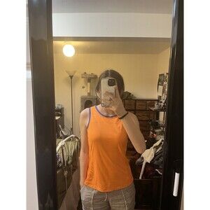 Nike Women's Orange Tank Top Size Small